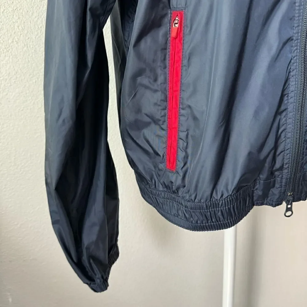 Tommy Hilfiger Blue Nylon Bomber Jacket Size XL